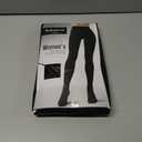 RubyRunk Fleece Lined Tights for Women, Warm Pantyhose leggings Women, Thermal Opaque Tights for Winter (Black)