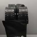 Hikemoon 300L Extra Large Wagons Carts Foldable, 560LBS Heavy Duty Collapsible Beach Wagon 48" Long with Big All-Terrain Wheels, Utility Folding Cart for Camping, Grocery, Sports, Garden, Black