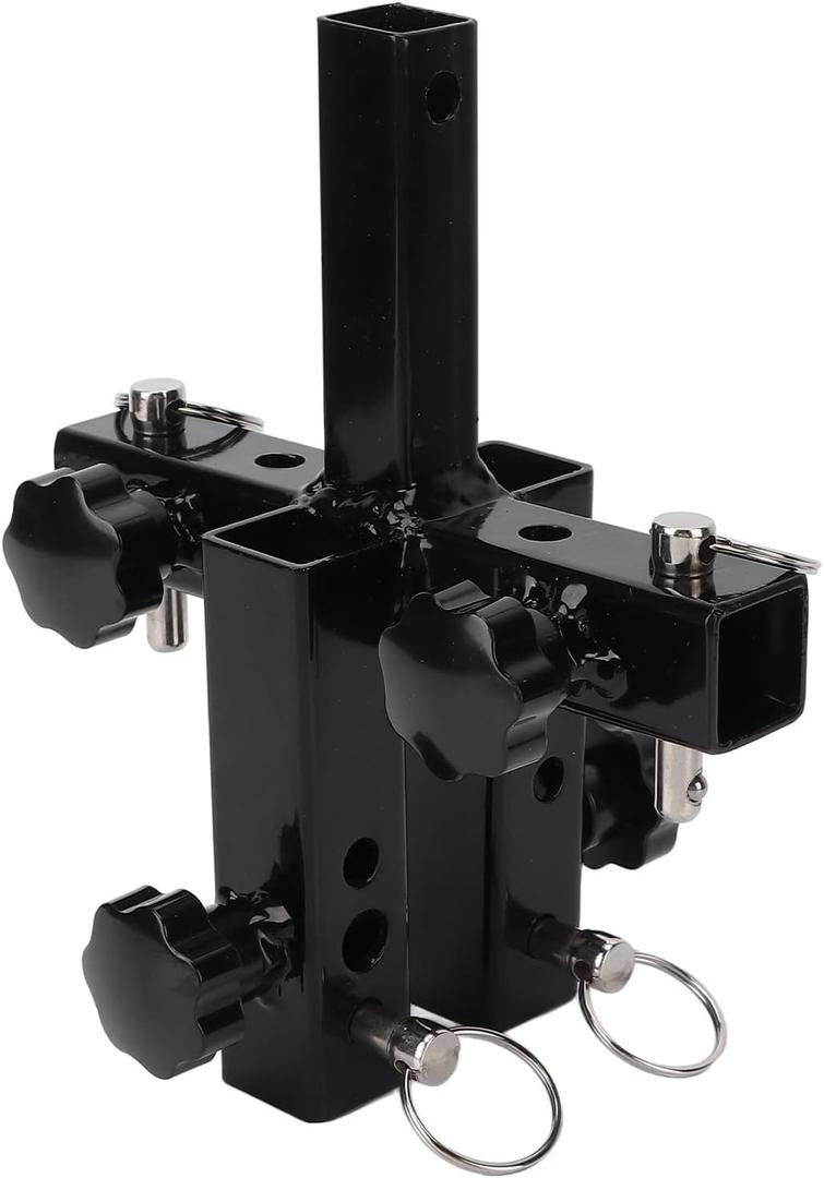 Rear Basket Convert Frame, Aluminum Alloy Multifunctional Rear Mounting Bracket Transfer Frame Rear Mounting Bracket Frame for Rear Box, Umbrella for Mobility Scooter, Cart