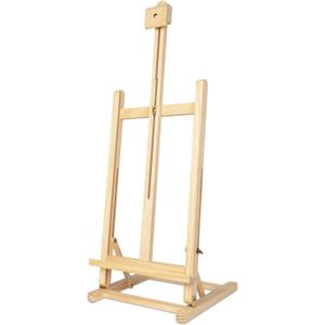 Heavy-Duty H-Frame Tabletop Easel, Adjustable Wood Painting Easel for Canvas Up to 24", Sturdy & Stable Art Easel for Oil Acrylic Watercolor Painting - for Adults, Artists, Beginners, Classrooms, 29x9.5x80cm H-Frame Easel