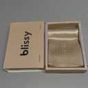 Blissy Silk Pillowcase - 100% Pure Mulberry Silk - 22 Momme 6A High-Grade Fibers - Silk Pillow Cover for Hair & Skin - Regular, Queen & King (Champagne, Standard)