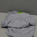 Womens Striped Maxi Dresses Casual Tie Neck Floral Embroidery Flowy Tiered Boho Long Beach Dresses with Pockets (Blue)