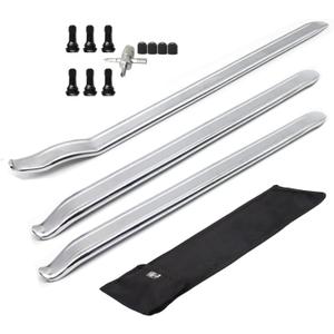 Dr.Roc 3 x 19.5 inch Staight and Curved Tire Irons Tire Levers TR413 Valve Stem Set Tire Tool Motorcycle Dirt Bike Lawn Mower ATV Tire Changing Tool for Tire Charger Machine