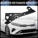 Bumper Support Bracket, Left Side Rear Bumper Retainer Bracket Hold Mount No.86651M6000 for Kia Forte 2019-2021 ABS Plastic Black, 1 Pc