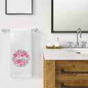 Floral Grandma Kitchen Towels, Best Grandma Gifts for Mother's Day Decorative Dish Tea Towels for Kitchen, Grandmother Gifts from Grandkids Hand Towels for Bathroom, 16x24 Inch