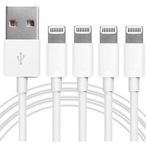 4Pack [Apple MFi Certified] Charger Lightning to USB Charging Cable Cord Compatible iPhone 14/13/12/11 Pro/11/XS MAX/XR/8/7/6s Plus, iPad Pro/Air/Mini, iPod Touch