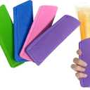 Black Duck Brand Ice Pop Sleeves, 4-Pack Popsicle Holder Bags, Original EVA Freezer Popsicle Covers, 4 Original Colors (4)