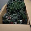  7 FT Pre-Lit Artificial Christmas Tree Hinged with Pine - See Details