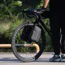 Rhinowalk Bike Front Pannier Bag Fork Bag Waterproof Bicycle Rack Bag Shoulder Bag for E-Scooter Mountain Bike Accessories -Black, 4L
