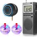 Dunzy 4 Pcs Ghost Hunting Equipment Kit Ghost Hunting Box with 2 LED Cat Ball 1 Radio Paranormal Equipment Kit for Home Office Outdoor(Classic)