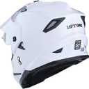 1Storm Dual Sport Motorcycle Motocross Off Road Full Face Helmet Dual Visor: HF802 Large