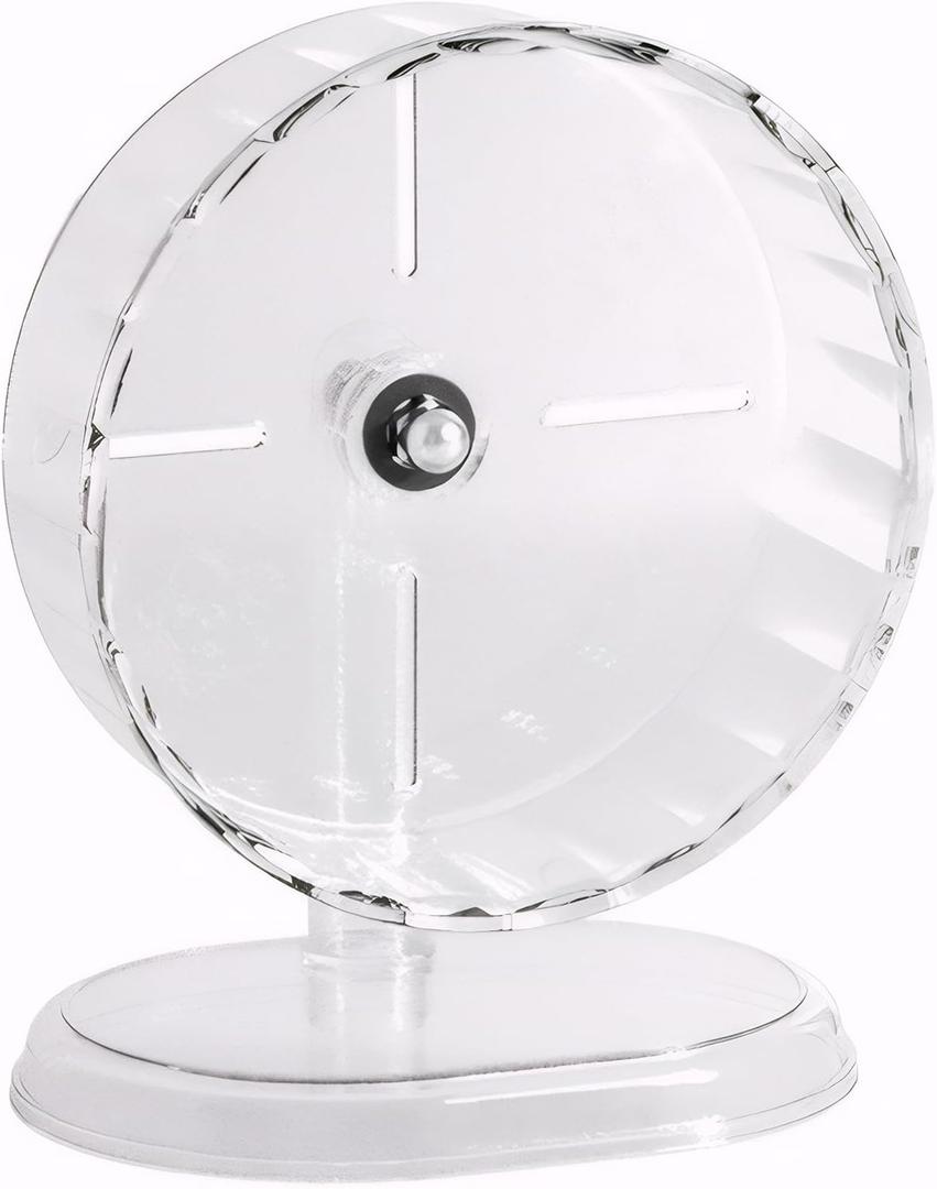 Silent Hamster Wheel 8.3 Inch Syrian Hamster Running Wheel, Anti-Skid & Height Adjustable, Easy to Clean (8.3inch)