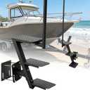 3 Steps Boat Trailer Steps, Heavy Duty Trailer Tongue Steps with Handrail
Boat Trailer Bow Steps Boat Trailer Lladder Front Trailer Full Foot Placement without Overhang for 3" x 3" 4" x 4" 3" x 5"