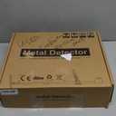 Rechargeable Metal Detector for Adults - 4000mAh High Capacity - 12 Inch Deep Depth Professional Gold Detector Double-D Waterproof Coil for Beach, Higher Accuracy Metal Detector with 6 Detection Modes