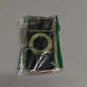 for iPhone 16e Case with Screen Protector: Luxury Plated Gold Cute Wavy Edge Love Heart Pattern Kickstand Case, Slim Soft TPU Full Camera Shockproof Protection Cover for iPhone 16E (Black)