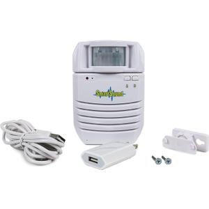 SmartSound Motion Activated Sound Player, Recordable  Independent Living, Point of Sale Advertising, Door Greeter, Entry Alert - White