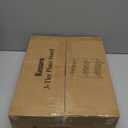 Kitsure Plant Stand Indoor & Outdoor - 3-Tier Metal Plant Shelf with Adjustable Leveling Feet, Easy to Assemble Planter Stand for Patio, Balcony, or Garden (Black, 27" x 11.4" x 29.3")