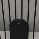 Babelio 36-56" Extra Wide Auto Close Baby Gate with Cat Door, Pet Gate Indoor with Extra Wide Walk Thru Door, Metal Dog Gate for Doorway, Stairs, Includes 4 Wall Cups and 3 Extension Pieces, Black