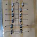 Pants Hangers with Clips,Space Saving Hanging Closet Organizer, Pack of 4 