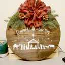 3 x Nativity Stencils for Painting on Wood Reusable Large Christmas Stencil for Crafts Door Hanger Doormats Wood Sign Home Canvas Wall Holiday (Nativity8)