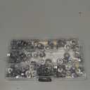 105pcs Serrated Flange Hex Lock Nuts Assortment Kit 304 Stainless Steel 5 Sizes Hexagon Flange Nuts (#6-32#8-32#10-24 1/4"-20 5/16"-18) by SUVICTONG