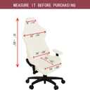 SARAFLORA Gaming Chair Covers Stretch Washable Computer Chair Slipcovers for Armchair, Swivel Chair, Gaming Chair,Computer boss Chair (Ivory, X-Large)