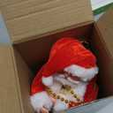 Upgraded Climbing Santa Claus on Rope, Animated Electric Musical Christmas Ornament with 3 Modes, Secure Tree Hook & Reinforced White PVC Case, Heartwarming Holiday Decoration Gift