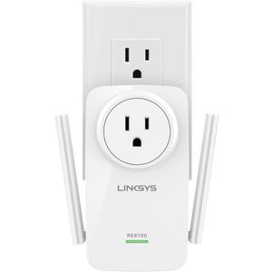 Linksys RE6700: AC1200 Amplify Cross-Band Wi-Fi Extender, Wireless Range Booster, Gigabit Ethernet Port, Spot-Finder Technology (White)
