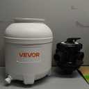 VEVOR 12" Sand Filter Pump for Above Ground Pools Up to 15000 Gallons, 0.33 HP 3000 GPH Pool Filtration System, Pre-Assembled Core for Easy Setup, Leak-Resistant Design & 6-Way Valve