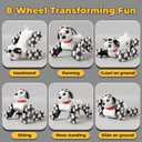 BLF FUN Remote Control Robot Dog Toys 6-8, 8WD Gesture Sensing Rc Stunt Car with Light and Music, Robot Pet Dog Toys for Kid Boys Christmas Birthday Gifts Age 8-12 (White Color)