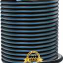 Garden Hose 50ft Brass Fittings, Heavy Duty 50ft x 1/2" Non-Expandable & Flexible Water Hose, Lightweight Hybrid Hose, Leak-Proof 3/4" Solid Brass Connector, Durable, Flexible and Kink-Free