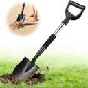 Garden Shovels for Digging, 31 Inch Small Shovel, Heavy Duty Metal Digging Shovel with D-Handle Grip, Short Kids Shovels for Digging, Mini Spade Shovel for Gardening, Camping, Beach, Car, Snow Removal