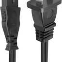 8.2ft Power Cord for Vizio D32hn-E4 D40-D1 D24-D1 D32f-E1 D32H-C0 D32H-D1 D32hn-D0 D32hn-D1 D32X-D1 D39H-D0 TV 2 Prong Polarized AC Power Cord Cable Replacement