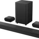 TCL 5.1ch Sound Bar with Wireless Subwoofer (S4510, 2023 - Model), Built-in Center Channel, 2 Rear Surround Sound Speakers, Dolby Audio, DTS Virtual:X, Bluetooth, Wall Mount / HDMI cable included