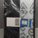 StarlightStroll Outdoor Plastic Straw Rug Waterproof 9x12 Outdoor Patio Rug Vintage Reversible Mats Rug for Outdoors, RV, Backyard, Deck, Picnic, Beach, Trailer, Camping, Vintage|Grey&White