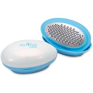 PedEgg Foot File  Traps Shavings Inside for Mess-Free Use  Painless Callus Remover with Ergonomic Handle for Tough, Dry Skin & Smooth, Soft Feet
