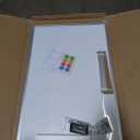 Magnetic Dry Erase Whiteboard, 24" x 18", Aluminum Frame, Silver/White, Presentation Board for Writing Notes