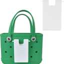 Beach Bag Accessories for Bogg, Organizer Phone Holder Compatible for Small-Bitty Bogg Bag, Cell Phone Holder for Bogg (White, Small-Bitty)
