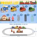MORECOLL Train Set for Toddlers w/Steam, Music & Lights - First Choo Choo Train for Toddlers, Electric Train Set for Kids, Magnetic Train Toys, Christmas Birthday Gifts for Boys Girls