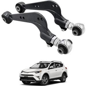 Pair Left & Right Adjustable Rear Alignment Camber Arms Kit Compatible with Toyota RAV4 2006-2018 Lexus NX 2015-2020