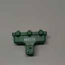 Elecan 3-Outlet Wall Plug Adapter Green,Heavy Duty Outdoor Power Splitter,Weatherproof Multi Outlet Extender with Safe Cover,3-Prong Grounded Plug,Ideal for Holiday, Home and Office,EL ETL