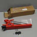 Steering Wheel Lock, Heavy Duty Anti-Theft Car Device Wheel Lock with 2 Keys, Adjustable Steering Wheel Locking Gear Great Deterrent for Vehicle Security, Car Accessories (Yellow)