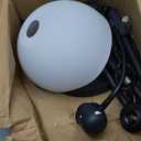 Floor Lamp, Torchiere Floor Lamps for Living Room, 71 Inch Tall Standing Lamp, Bedroom Lamps with Reading Light, Rotary Switch, 3 Plastic Lampshade, Torch Floor lamps for Bedroom (Black, No Bulb)