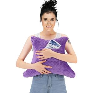 Hysterectomy Recovery Pillow with Pocket, Post-Surgery Abdominal Support Cushion, C-Section & Tummy Tuck Pillow, Mastectomy and Hernia Surgery Comfort Pillow(Purple)