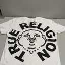 True Religion Mens Short Sleeve Buddha Face Tee Men's T-Shirts, Graphic Tees for Men (Large)