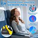 2 x Airplane Foot Hammock, Portable Foot Hammock for Plane Travel to Relax Your Feet, Plane Travel Essentials Comfy Foot Rest Hanger Plane Footrest for Long Trip