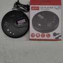 GPX PC332B Portable CD Player with Anti-Skip Protection, FM Radio and Stereo Earbuds - Black