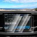 2PCS Screen Protector for 2021-2025 2026 Jeep Grand Cherokee L/Dodge Durango/Chrysler Pacifica, 10.1 Inch Touch Screen Protector Cover Tempered Glass Navigation Display Protective Film