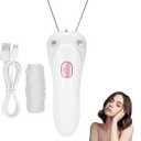 Threading Hair Removal, Hair Removal Device, Electric Threading Epilator USB Hair Remover for & Body Hair Removal with Cotton Thread Roll (Pinks)