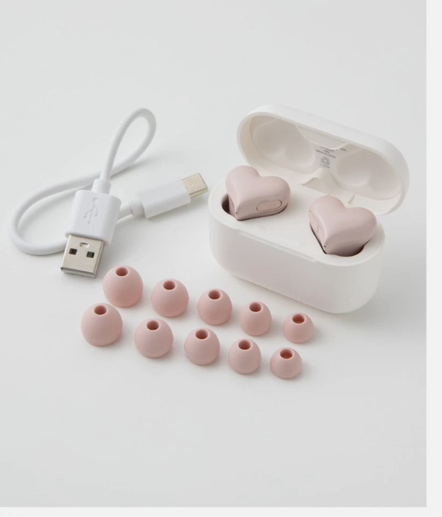 Authentic Softbank Selection HeartBuds Wireless Earphones New Sealed purple